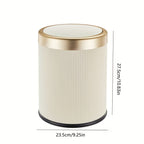 Elegant Oval Kitchen Trash Can with Odour-Sealing Lid | Stylish Design for Modern Spaces