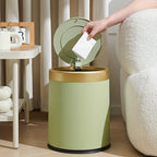 Elegant Oval Kitchen Trash Can with Odour-Sealing Lid | Stylish Design for Modern Spaces