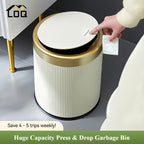 Elegant Oval Kitchen Trash Can with Odour-Sealing Lid | Stylish Design for Modern Spaces