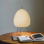 Elegant Rice Paper Table Lamp | Japanese Design with Soft Illumination | Ideal for Bedroom and Living Room Decor