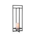 Elegant Solar Lantern | 24 Inch Outdoor Light with Flickering LED Candle | Weather-Resistant Design for Eco-Friendly Ambiance