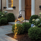 Elegant Solar Outdoor Lamp | Watering Can Design for Tranquil Garden Ambiance
