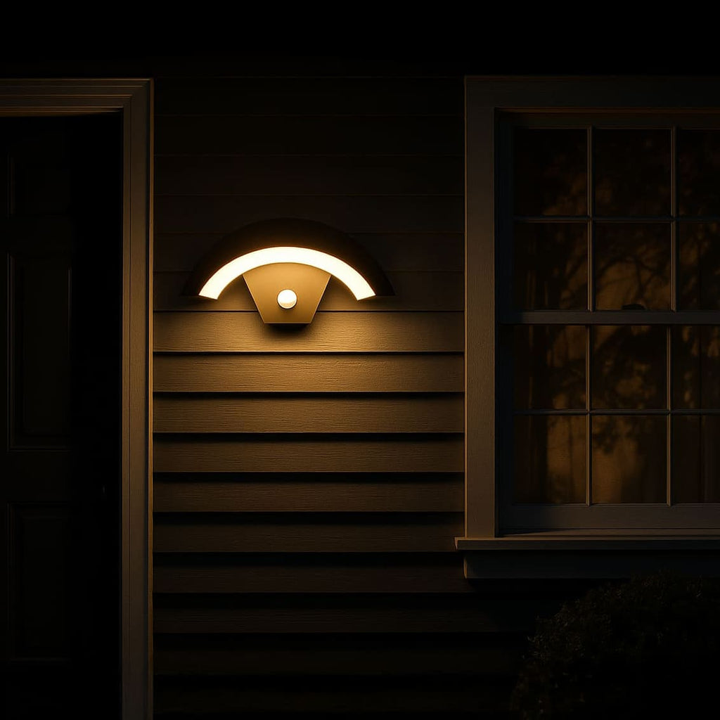 Elegant Solar Outdoor Wall Light with Motion Sensor | Energy Efficient Illumination for Safety