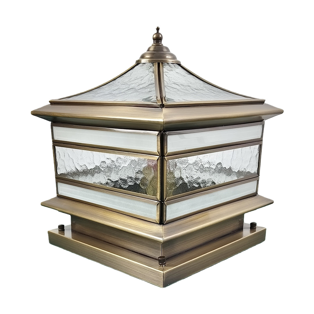 Elegant Stone Pillar Solar Lights | Dual Power Options with Vintage Design | Durable Outdoor Lighting for Garden Ambiance