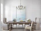 Elegant Two-Tiered Crystal Chandelier with Antique Gold Finish | Luxurious Lighting Fixture for Timeless Ambiance