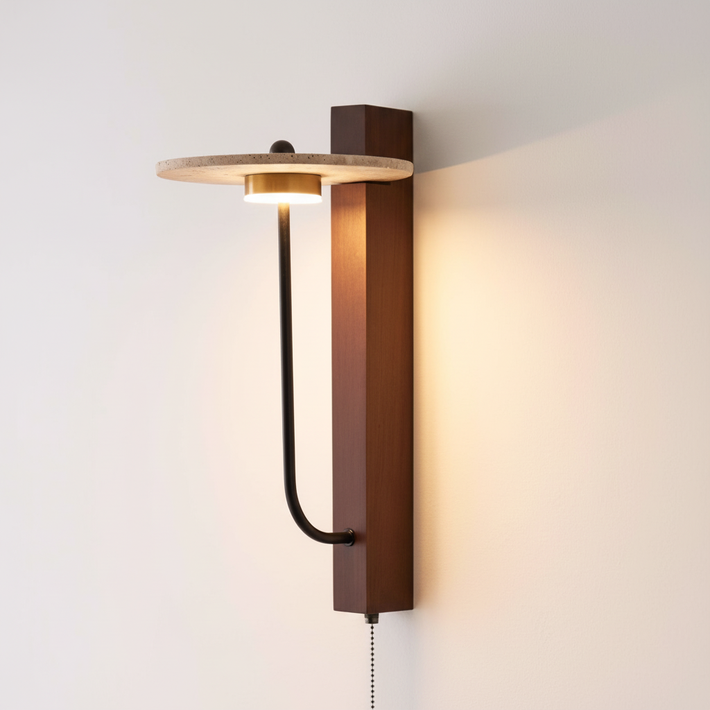 Elegant Wall Sconce Lighting with Natural Materials | Sculptural Design for Soft Ambient Glow