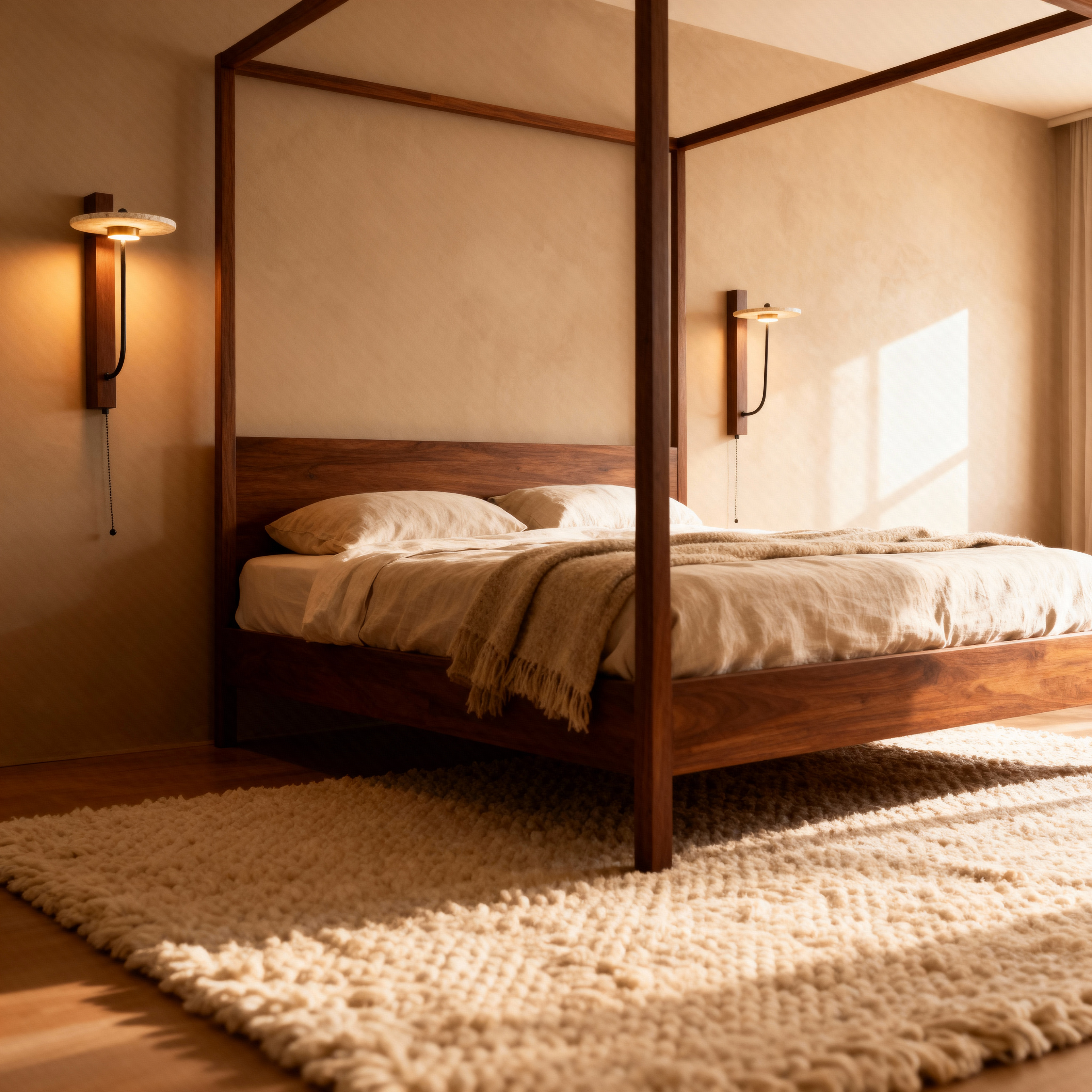 Elegant Wall Sconce Lighting with Natural Materials | Sculptural Design for Soft Ambient Glow