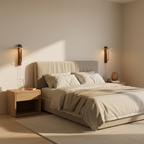 Elegant Wall Sconce Lighting with Natural Materials | Sculptural Design for Soft Ambient Glow