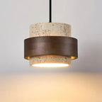 Elegant Walnut Wood Pendant Lighting with Adjustable Height | Stylish Hanging Lights for Warm Ambiance