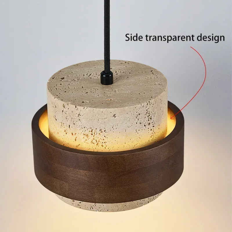 Elegant Walnut Wood Pendant Lighting with Adjustable Height | Stylish Hanging Lights for Warm Ambiance