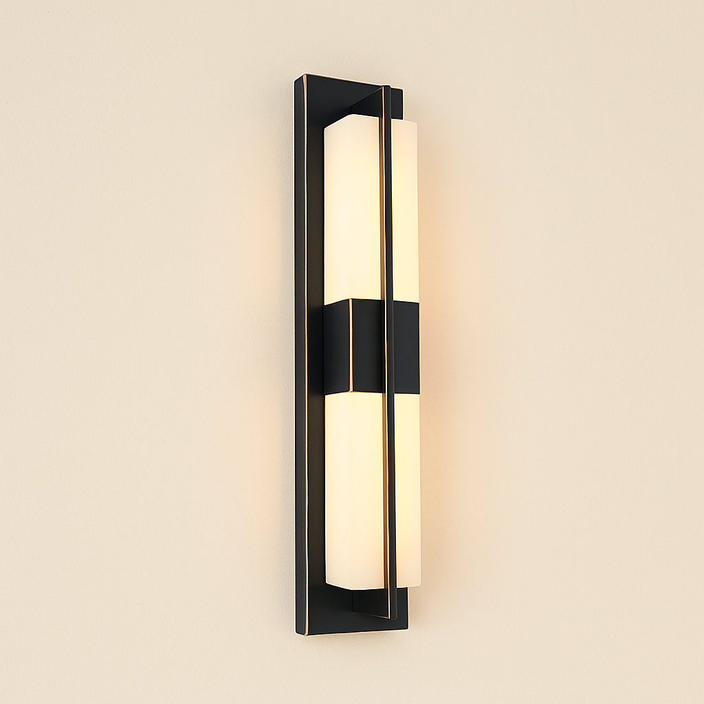 Elegant Waterproof Outdoor Wall Sconce Lighting with Vertical Design | Stylish Fixture for Versatile Indoor and Outdoor Use