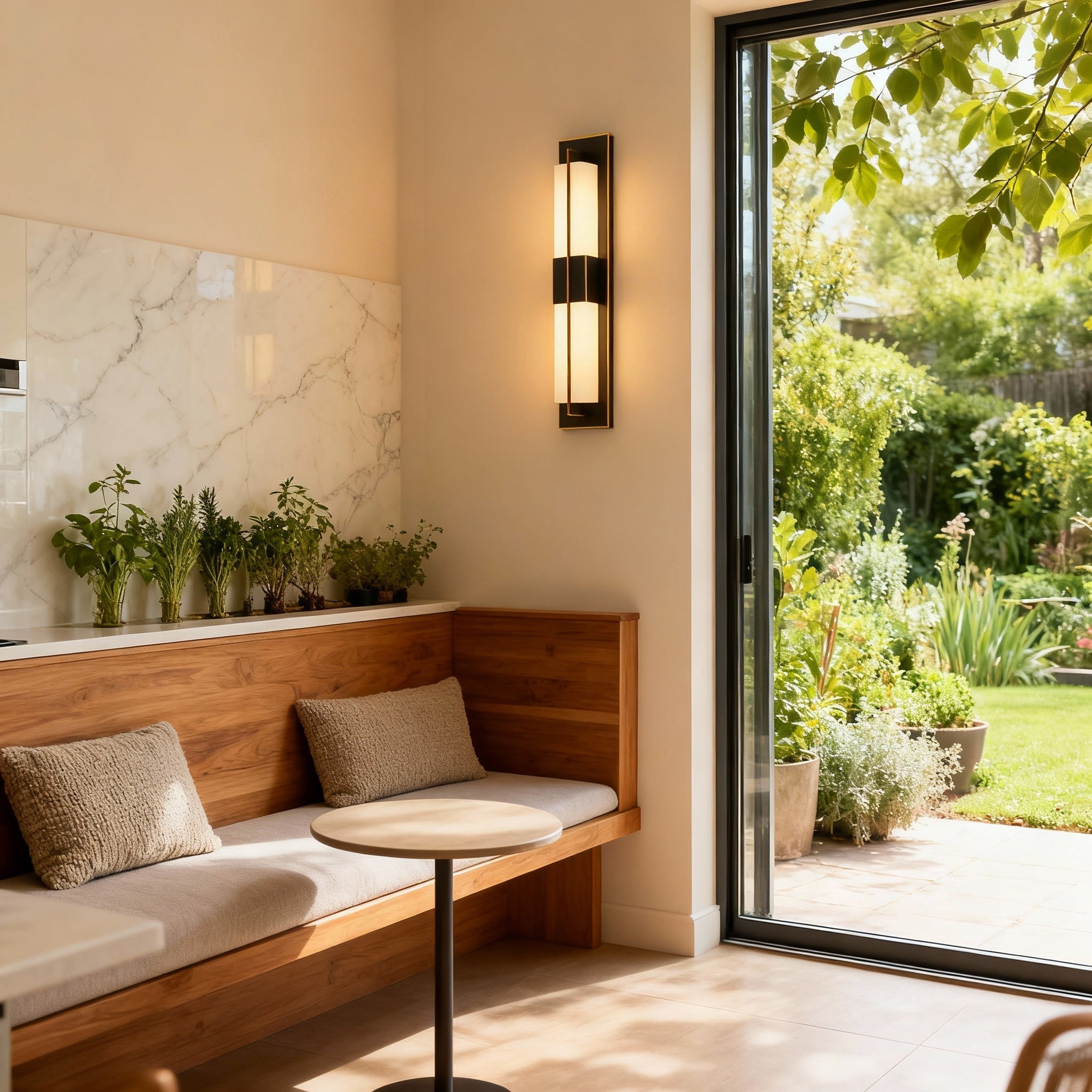 Elegant Waterproof Outdoor Wall Sconce Lighting with Vertical Design | Stylish Fixture for Versatile Indoor and Outdoor Use
