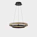 Elegant Wood Chandelier Light with Adjustable Height | Modern Design for Cozy Dining Room Ambiance