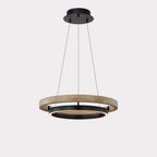Elegant Wood Chandelier Light with Adjustable Height | Modern Design for Cozy Dining Room Ambiance