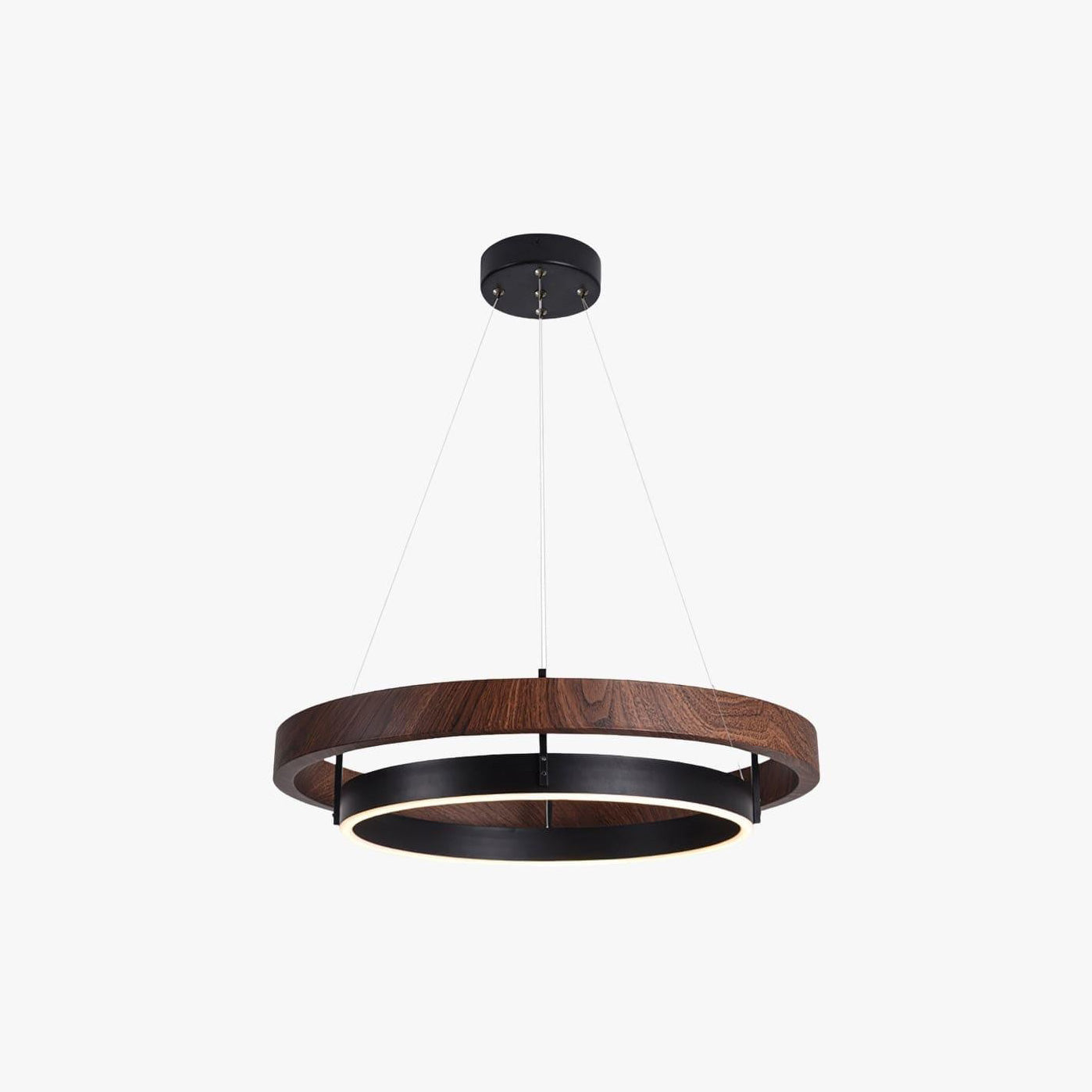 Elegant Wood Chandelier Light with Adjustable Height | Modern Design for Cozy Dining Room Ambiance