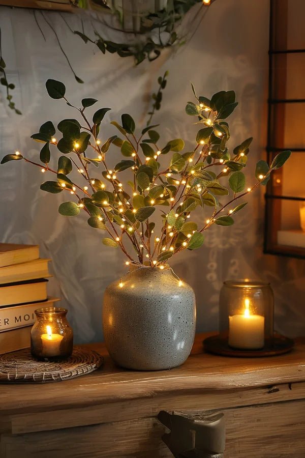 Enchanting Decorative Branches | Lighted Tree Branches with Battery Operation | Elegant Floral Accents for Cozy Ambiance