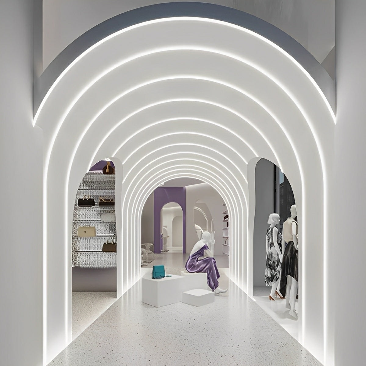 Flexible LED Linear Light | Waterproof Recessed Design with DIY Plug-In | Customizable Color Options for Seamless Accent Lighting