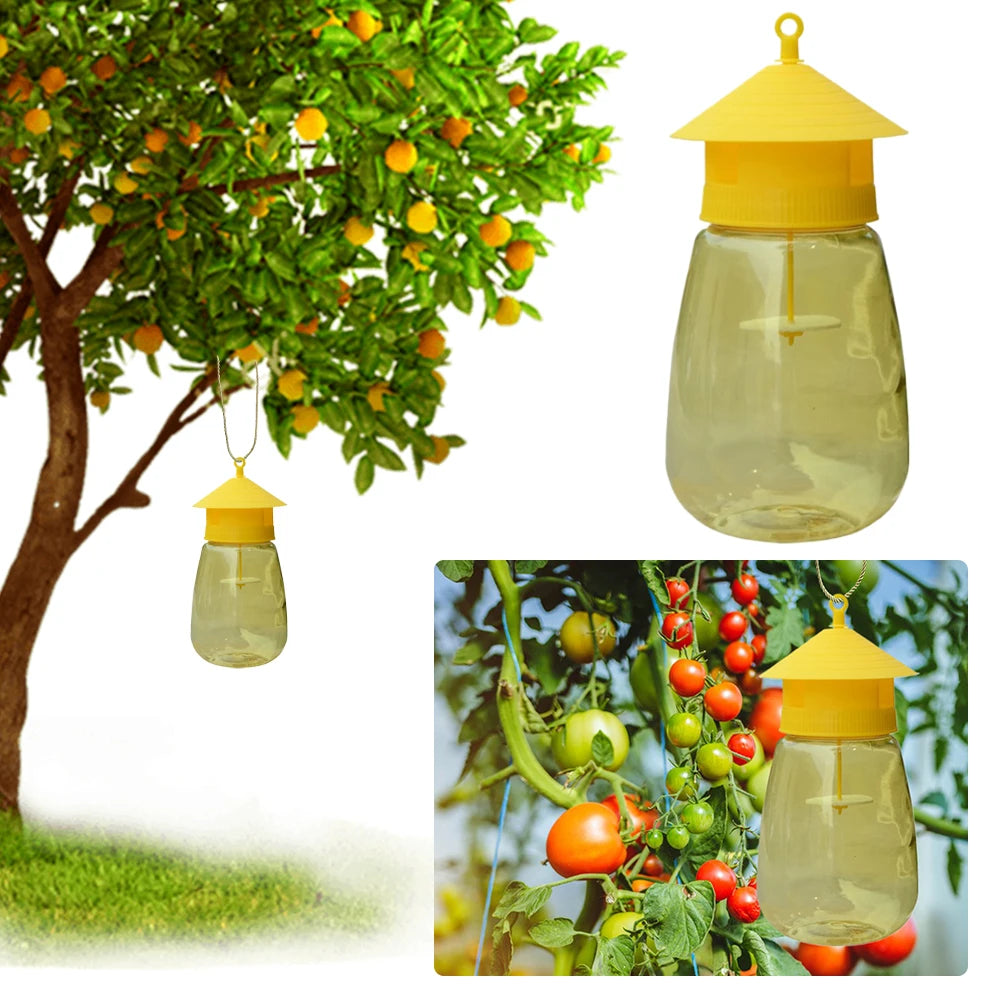 Garden Guardian | Fruit Fly Trap with Scent Lure | Reusable Outdoor Solution for Pest Control