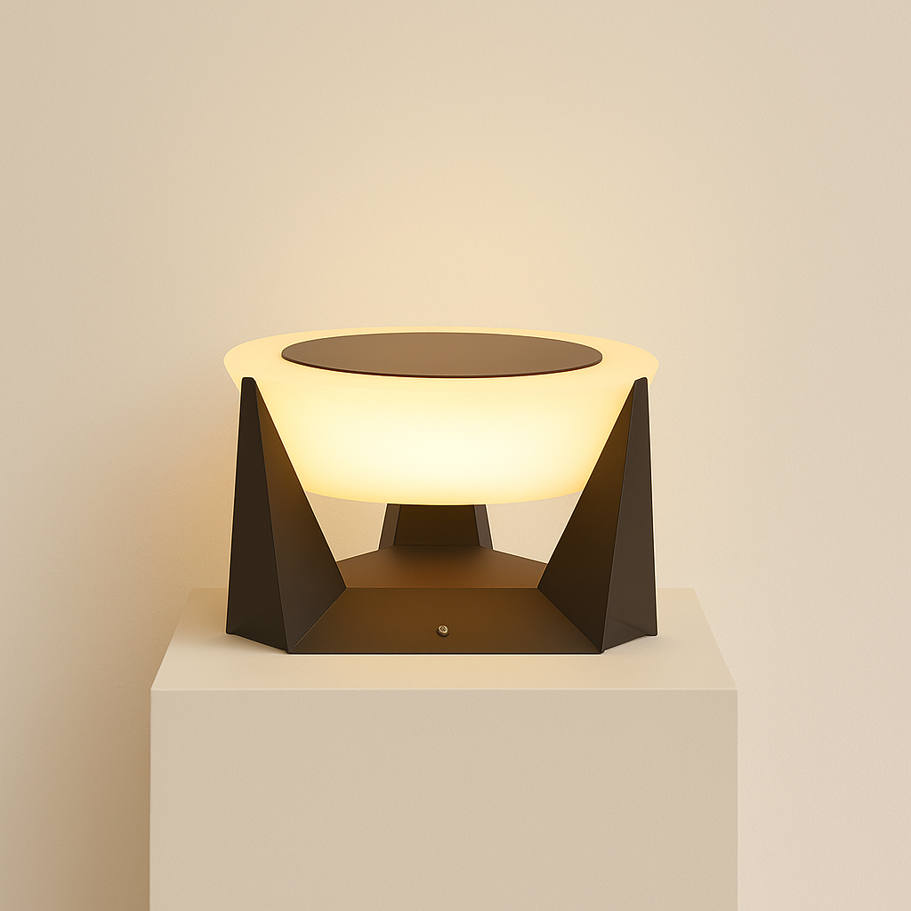 HaloGlow | Solar Outdoor Lights with Modern Design & IP65 Rating | Eco-Friendly Illumination for Gardens and Fences