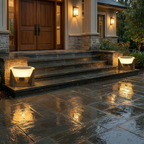 HaloGlow | Solar Outdoor Lights with Modern Design & IP65 Rating | Eco-Friendly Illumination for Gardens and Fences