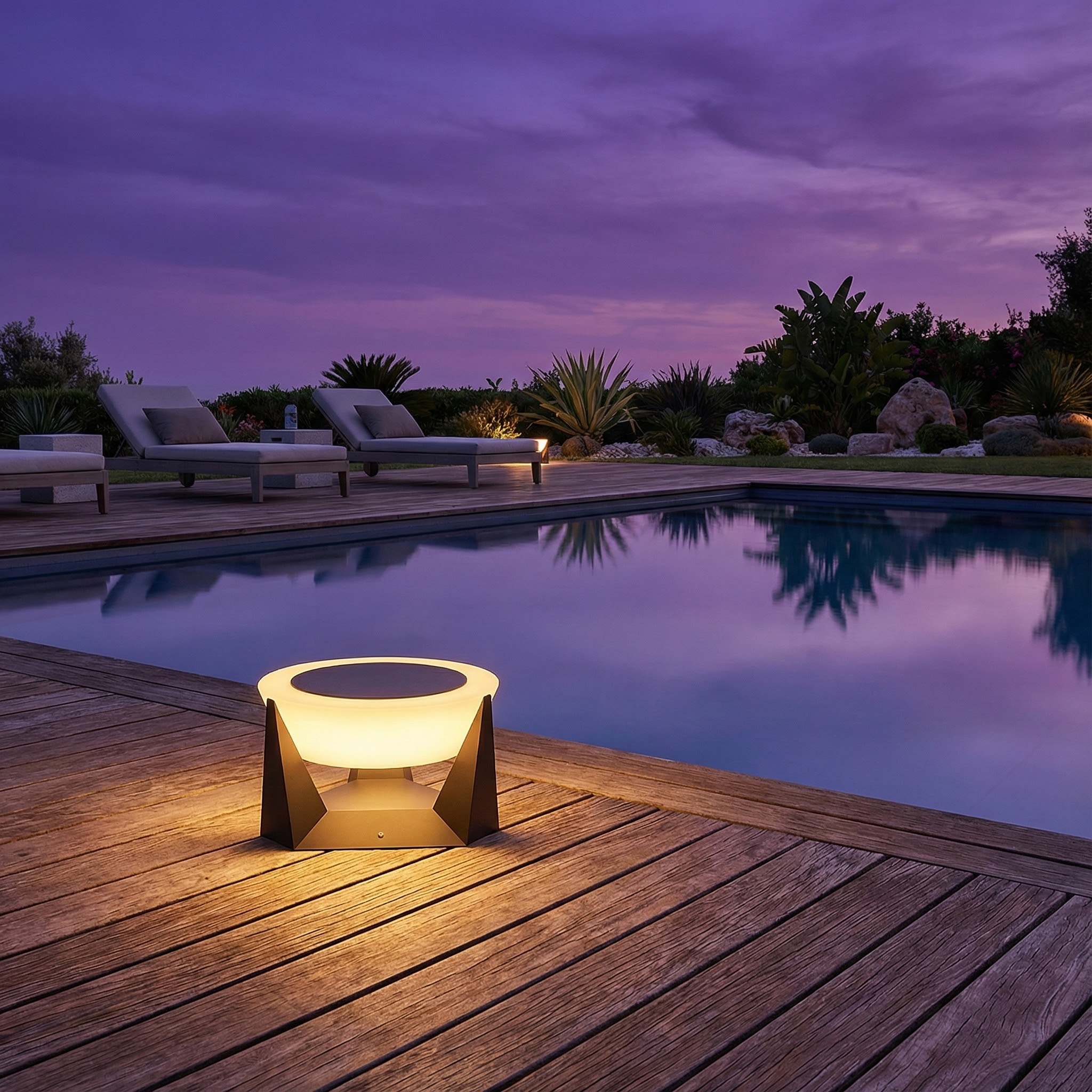 HaloGlow | Solar Outdoor Lights with Modern Design & IP65 Rating | Eco-Friendly Illumination for Gardens and Fences