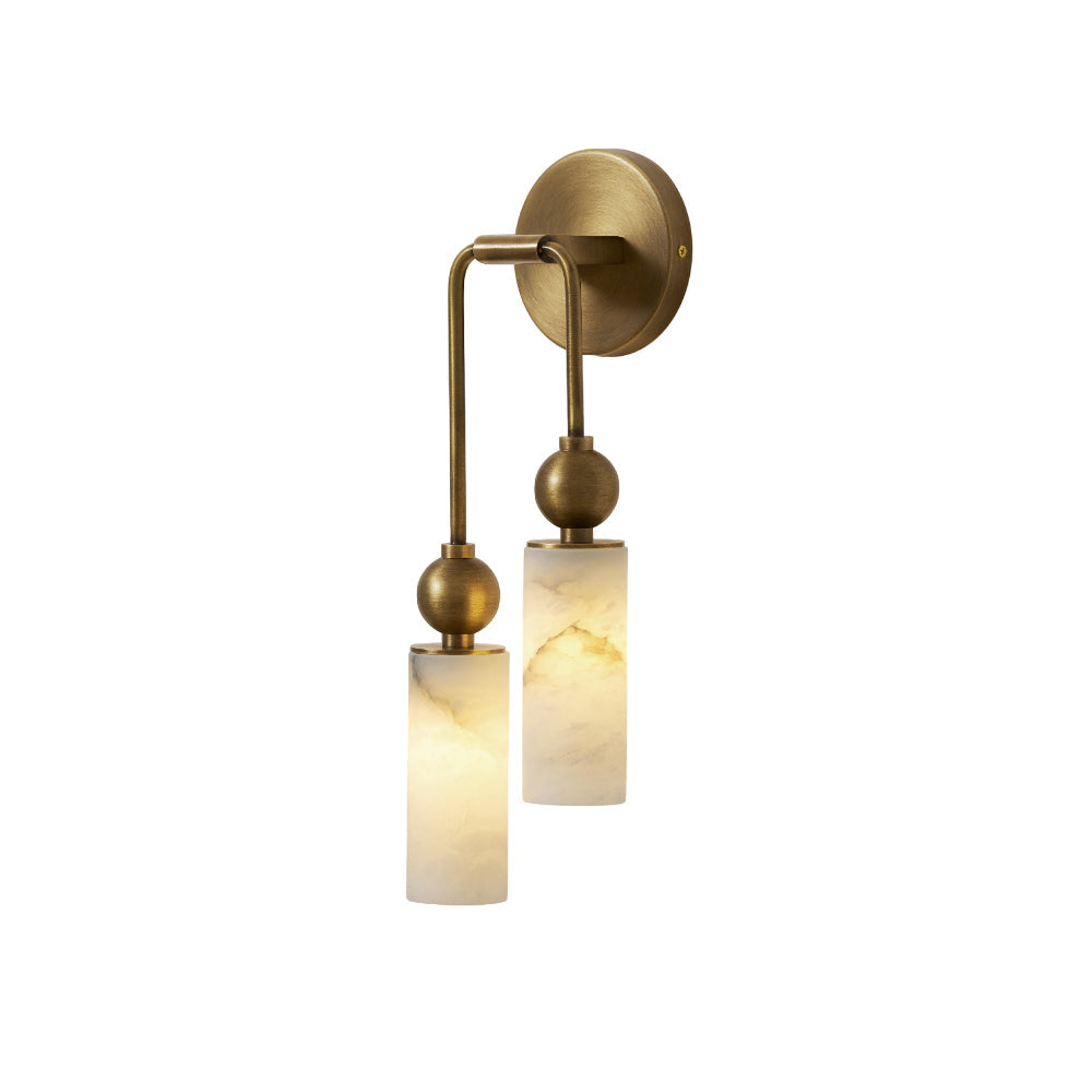 Harlin Collection | Alabaster Wall Sconce Lighting with Handcrafted Shade | Elegant Design for Cozy Ambiance