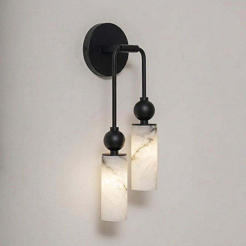 Harlin Collection | Alabaster Wall Sconce Lighting with Handcrafted Shade | Elegant Design for Cozy Ambiance