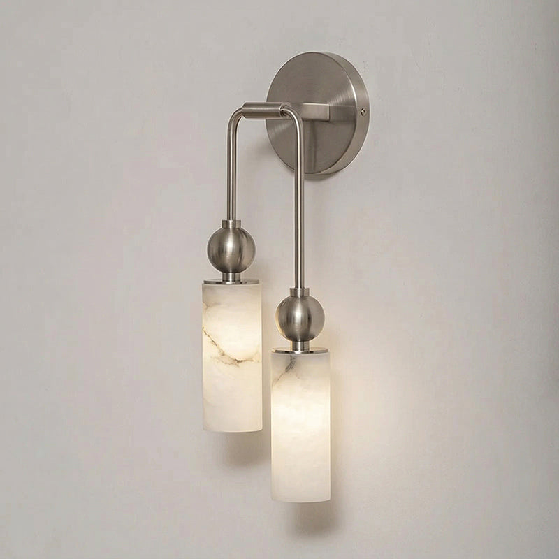 Harlin Collection | Alabaster Wall Sconce Lighting with Handcrafted Shade | Elegant Design for Cozy Ambiance