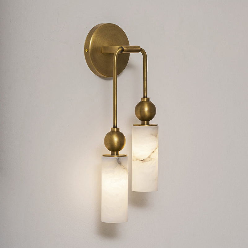 Harlin Collection | Alabaster Wall Sconce Lighting with Handcrafted Shade | Elegant Design for Cozy Ambiance