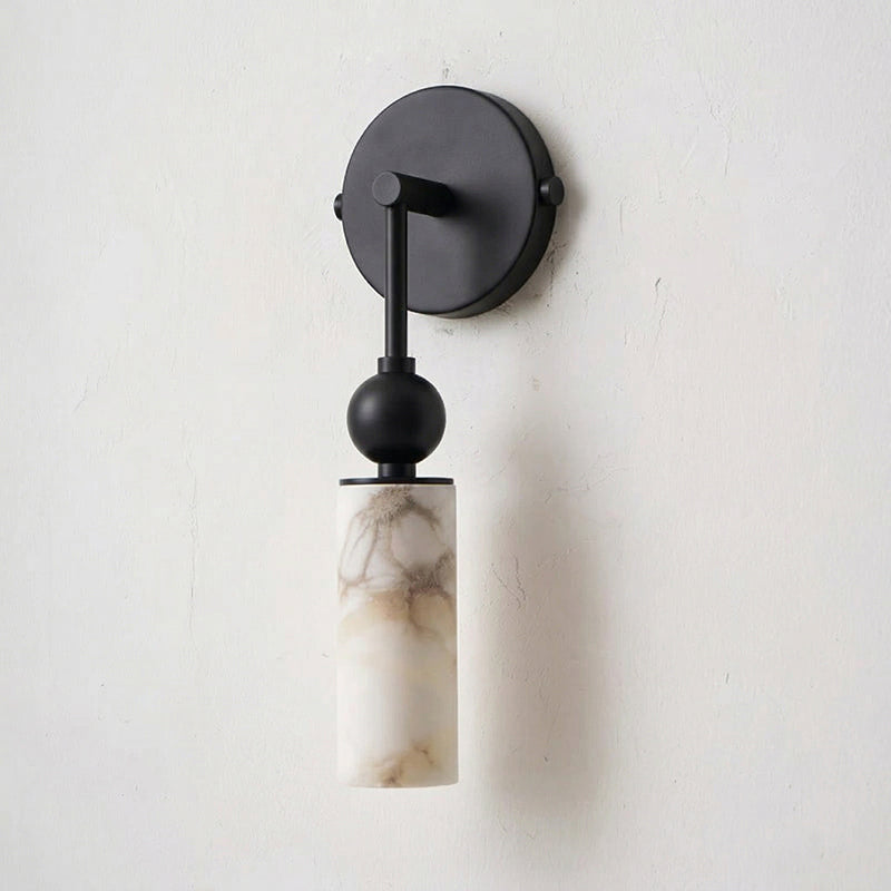 Harlin Collection | Alabaster Wall Sconce Lighting with Handcrafted Shade | Elegant Design for Cozy Ambiance