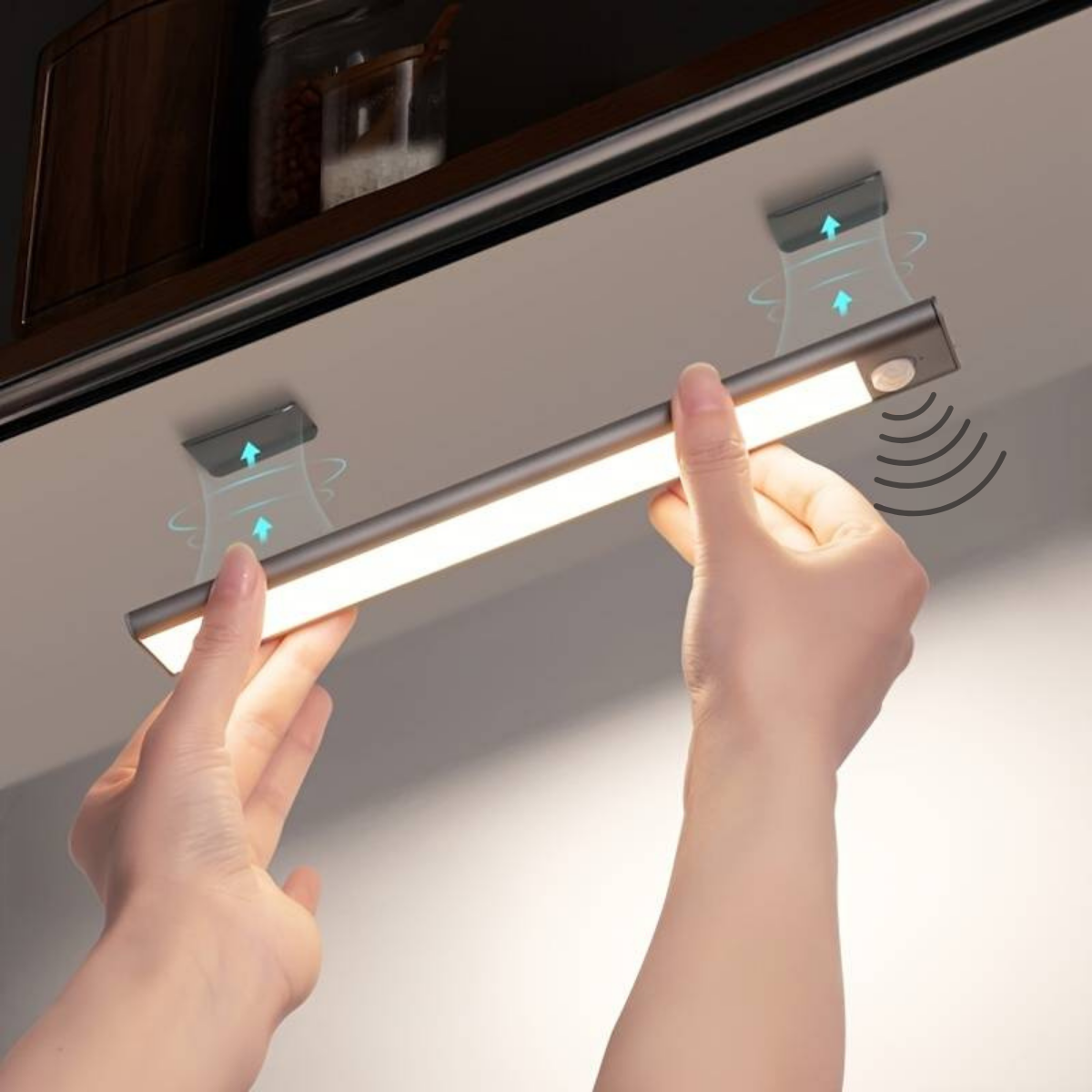 IllumiGlow | Wireless Under Cabinet Lighting with Motion Sensor Activation | Effortless Illumination for Kitchens and Closets