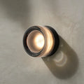 Industrial LED Wall Sconce Lighting with Dimple Glass Shade | Compact Design for Warm Ambiance