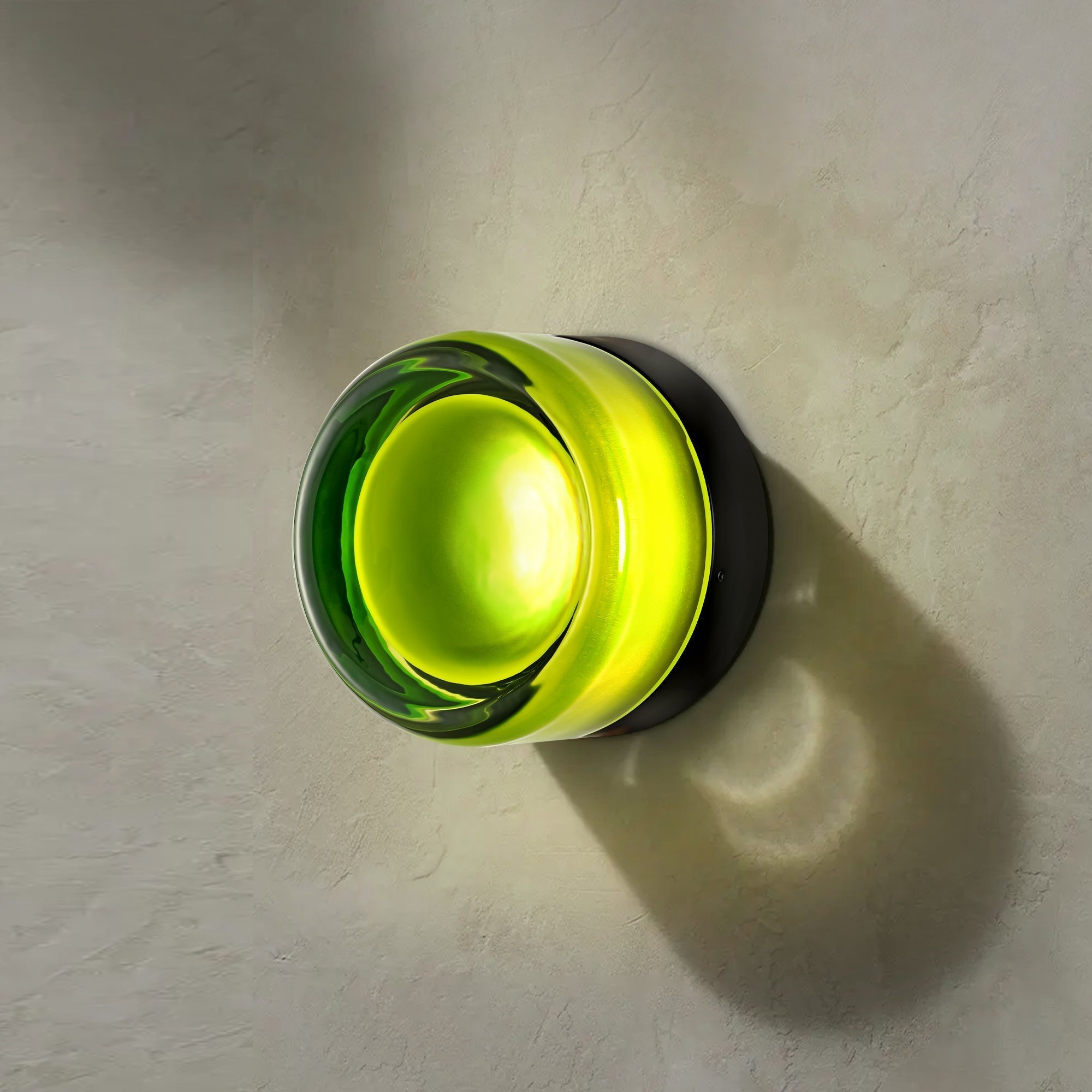 Industrial LED Wall Sconce Lighting with Dimple Glass Shade | Compact Design for Warm Ambiance