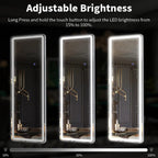 LED Full Length Floor Mirror with Dimmable Lights & Modern Stand | Perfect for Dressing Rooms and Grooming