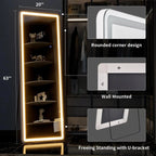 LED Full Length Floor Mirror with Dimmable Lights & Modern Stand | Perfect for Dressing Rooms and Grooming
