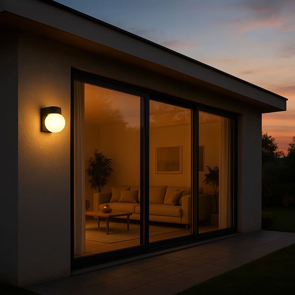 Lunara | Modern Outdoor Wall Sconce Light with Compact Design | Stylish Illumination for Indoor and Outdoor Spaces