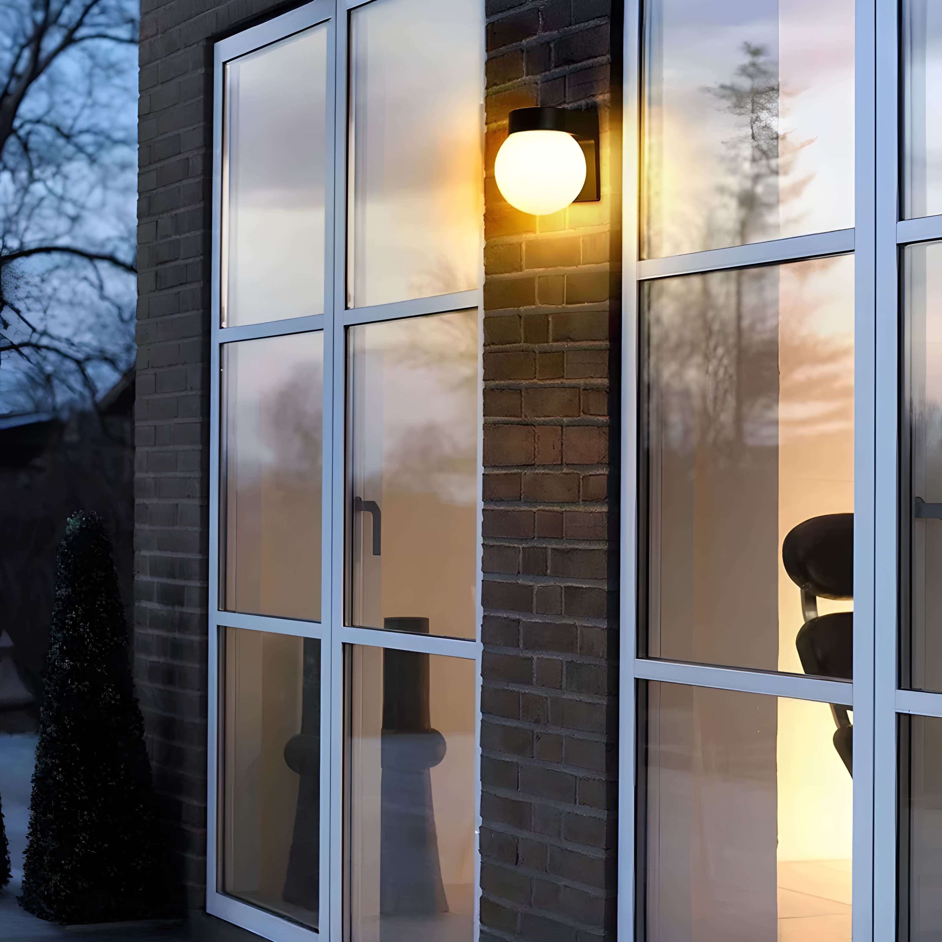 Lunara | Modern Outdoor Wall Sconce Light with Compact Design | Stylish Illumination for Indoor and Outdoor Spaces