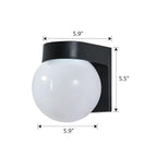 Lunara | Modern Outdoor Wall Sconce Light with Compact Design | Stylish Illumination for Indoor and Outdoor Spaces
