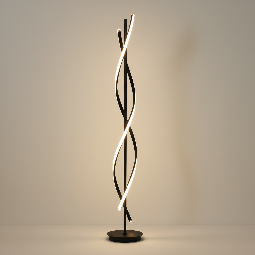 Modern Arc Floor Lamp with Sculptural Design | Stylish Lighting for Living Room Decor