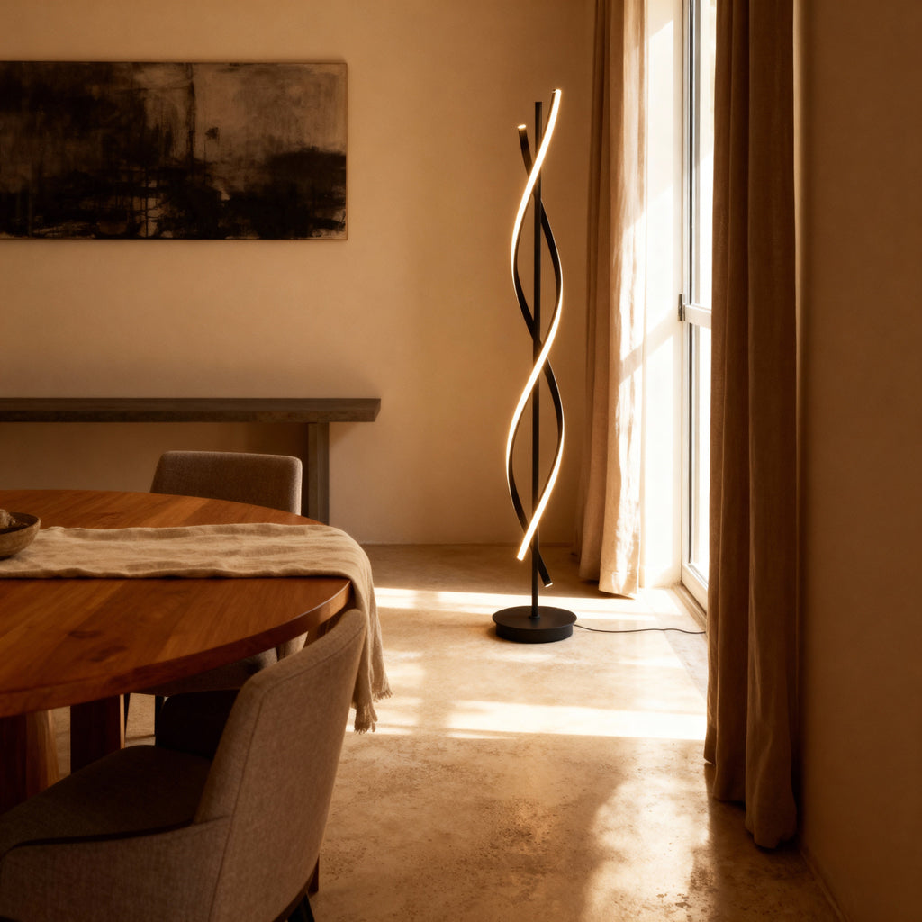 Modern Arc Floor Lamp with Sculptural Design | Stylish Lighting for Living Room Decor