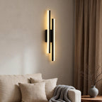 Modern Asymmetric Vanity Light Bar with Adjustable Color Temperature | Stylish Iron Bathroom Lighting for Elegant Illumination