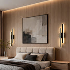 Modern Asymmetric Vanity Light Bar with Adjustable Color Temperature | Stylish Iron Bathroom Lighting for Elegant Illumination