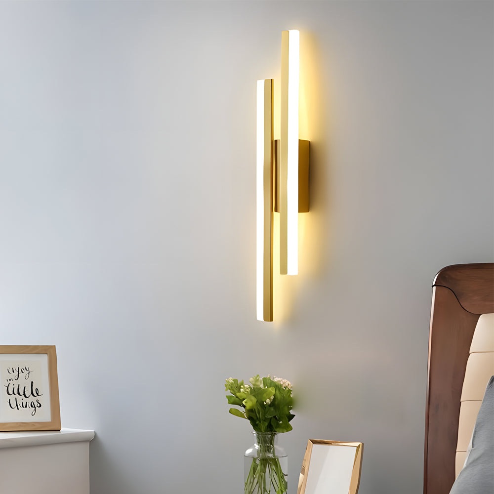 Modern Asymmetric Vanity Light Bar with Adjustable Color Temperature | Stylish Iron Bathroom Lighting for Elegant Illumination