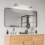 Modern Chrome Vanity Light | 360° Rotatable Head & Acrylic Shade for Perfect Bathroom Lighting