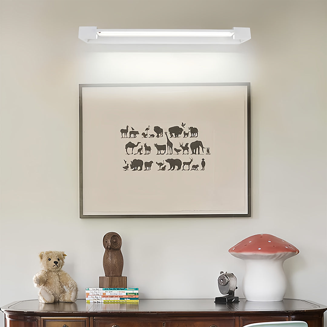 Modern Chrome Vanity Light | 360° Rotatable Head & Acrylic Shade for Perfect Bathroom Lighting