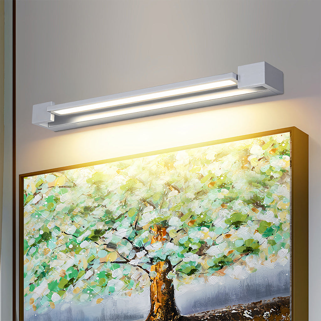 Modern Chrome Vanity Light | 360° Rotatable Head & Acrylic Shade for Perfect Bathroom Lighting