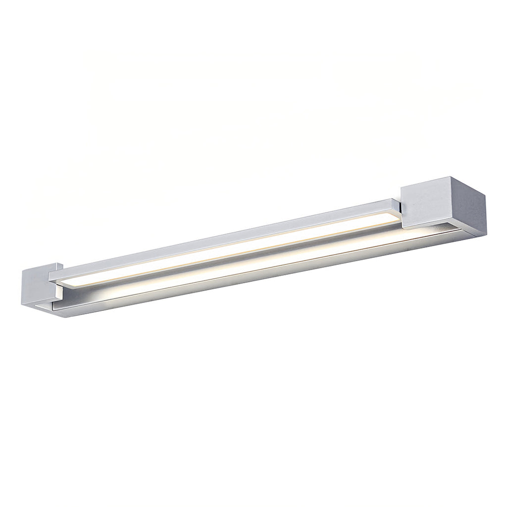 Modern Chrome Vanity Light | 360° Rotatable Head & Acrylic Shade for Perfect Bathroom Lighting