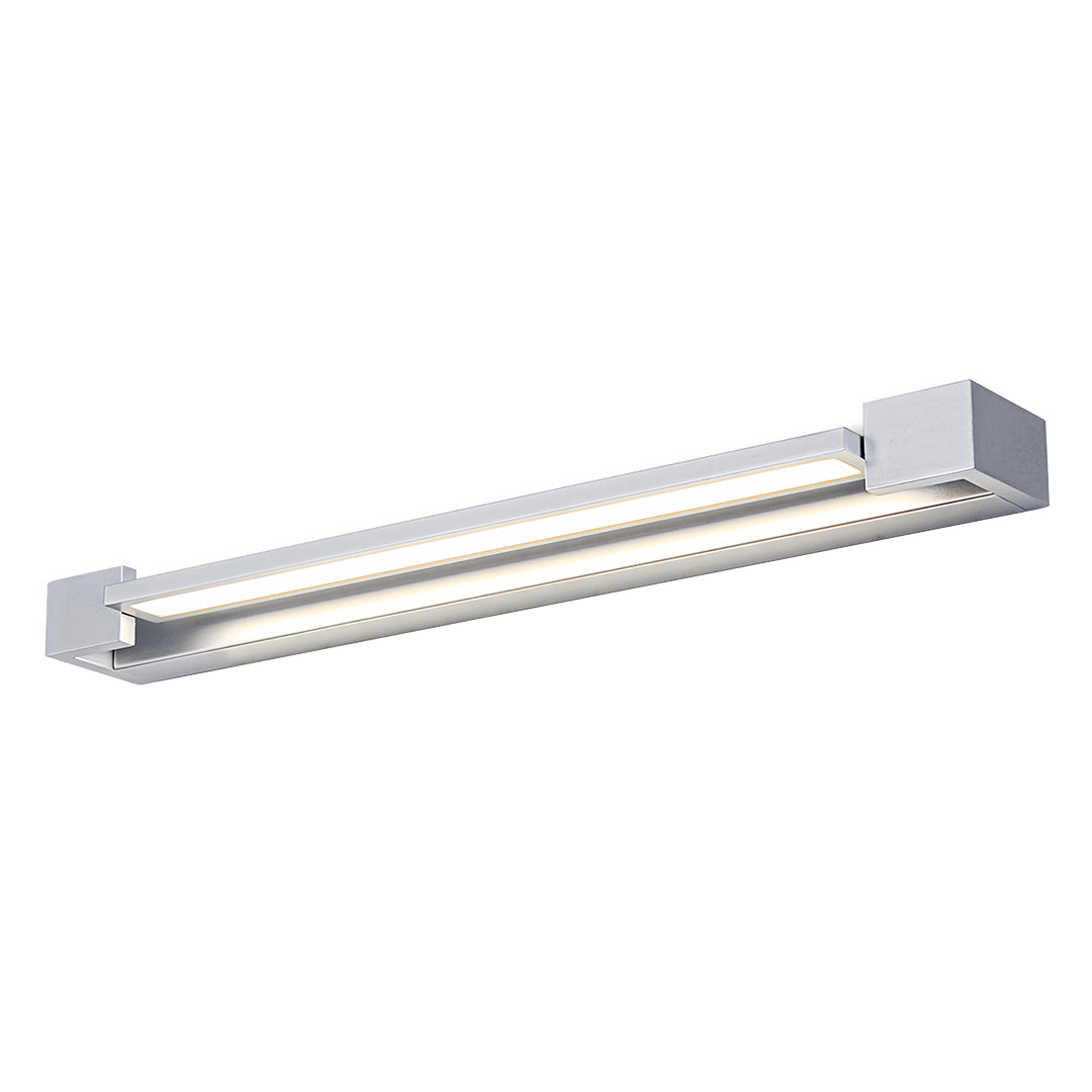 Modern Chrome Vanity Light | 360° Rotatable Head & Acrylic Shade for Perfect Bathroom Lighting