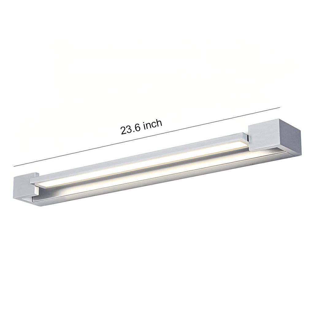 Modern Chrome Vanity Light | 360° Rotatable Head & Acrylic Shade for Perfect Bathroom Lighting