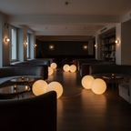 Modern Floor Lamp | Stylish Resin Globe with Soft Light Diffusion | Elegant Design for Cozy Ambiance